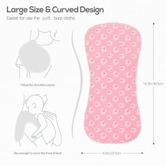 lazyrhino burp cloths soft polyester closeup showing gentle fabric.