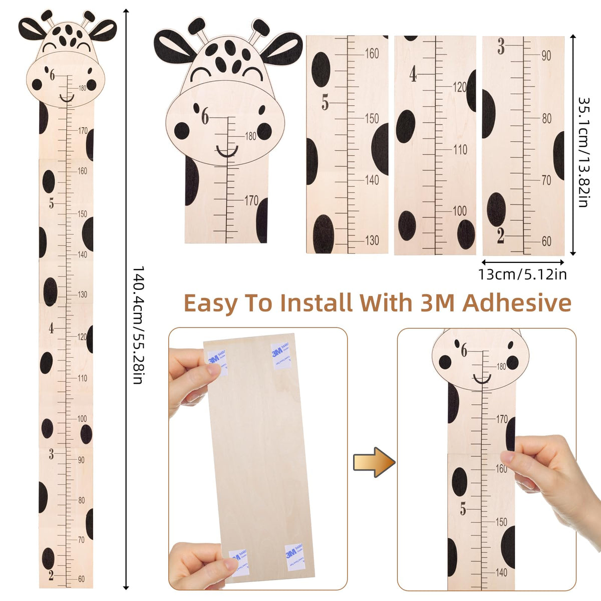 Lcoor patchwork boards showing easy wall adhesion for a durable display.