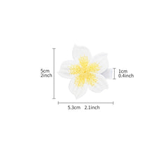 LDDCX baby girls hair accessories set featuring flower details and clip headband