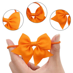 LDDCX white hair ties with color-matched elastic for easy matching with outfits.