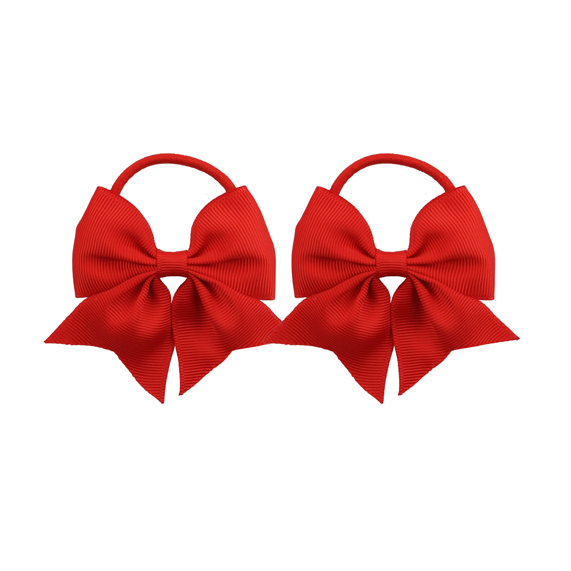 LDDCX baby hair ties with bows red packaging highlighting durable elastic for toddlers