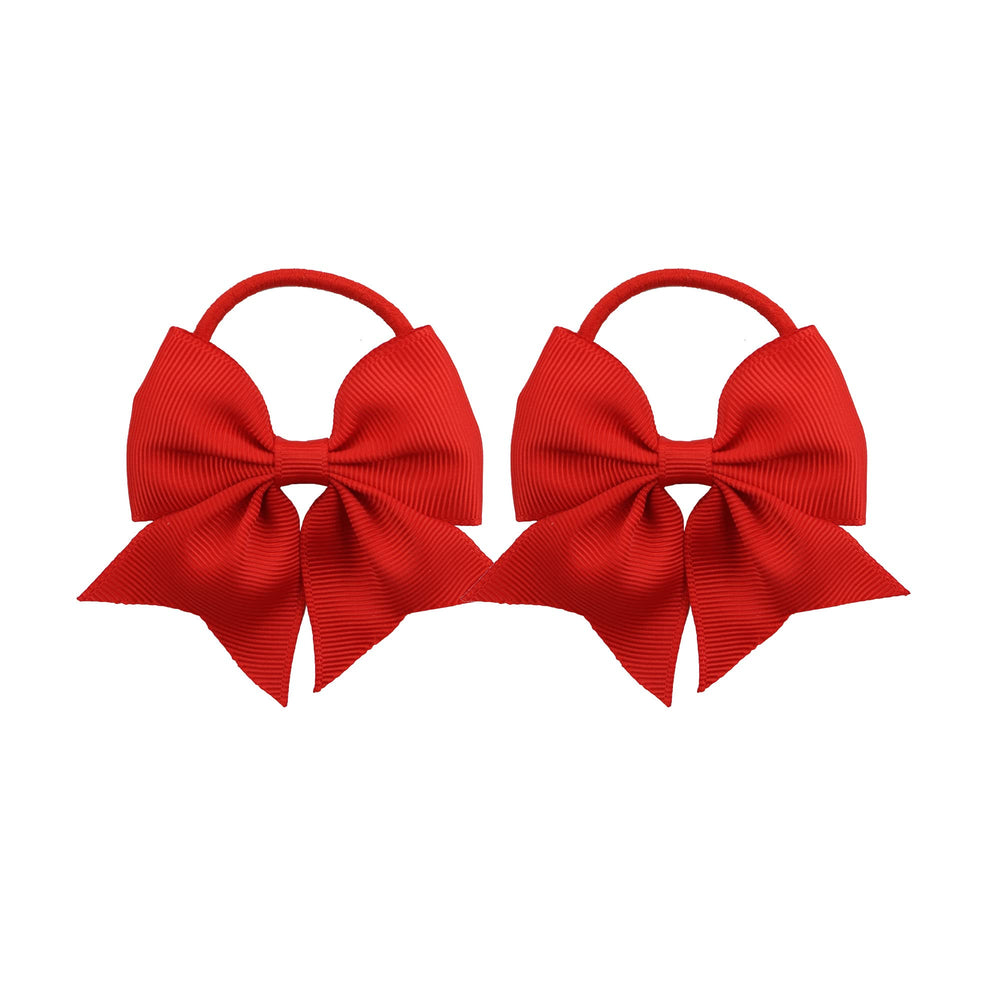 LDDCX baby hair ties with bows red packaging highlighting durable elastic for toddlers