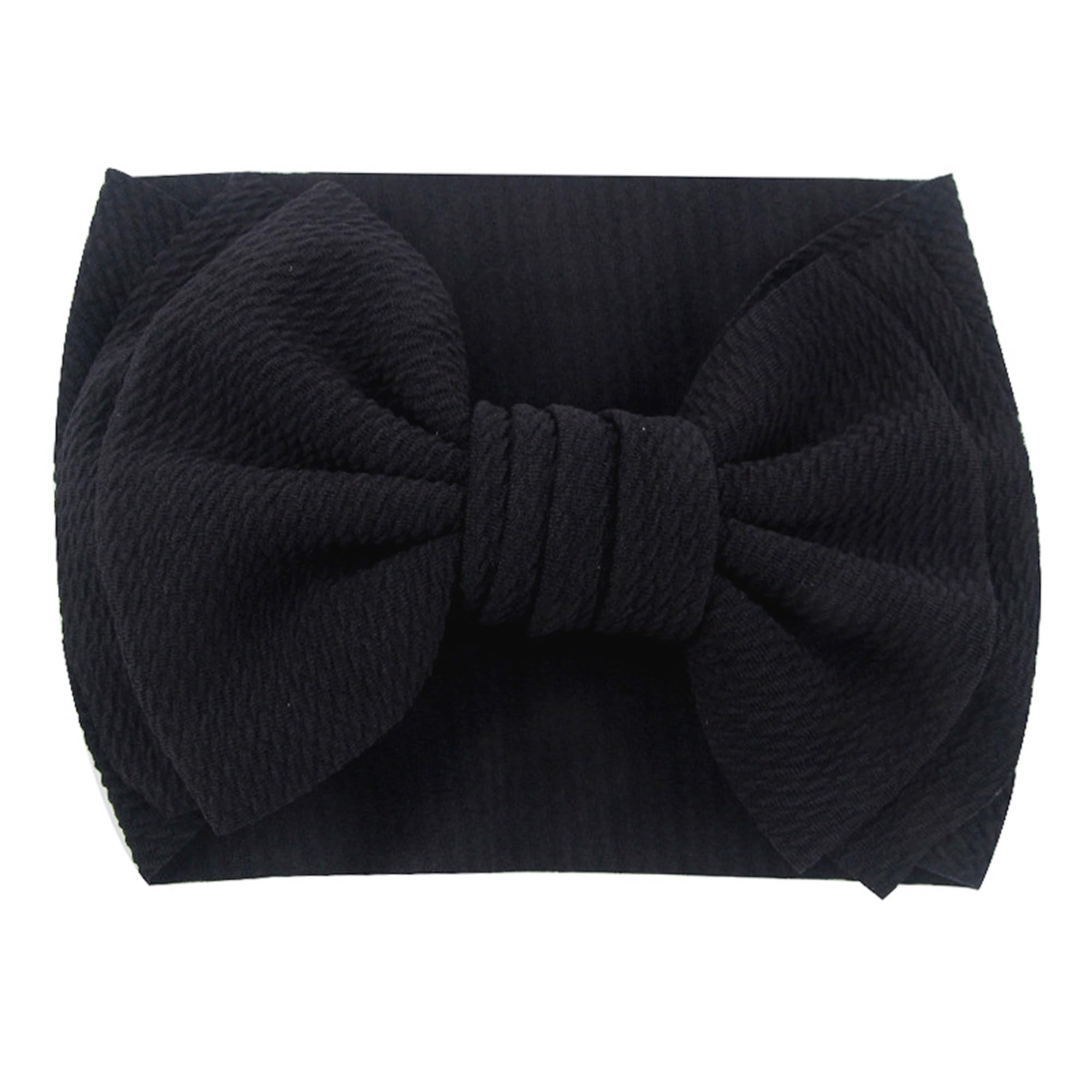 LDDCX baby headband red fabric—stretchy and comfortable against skin.