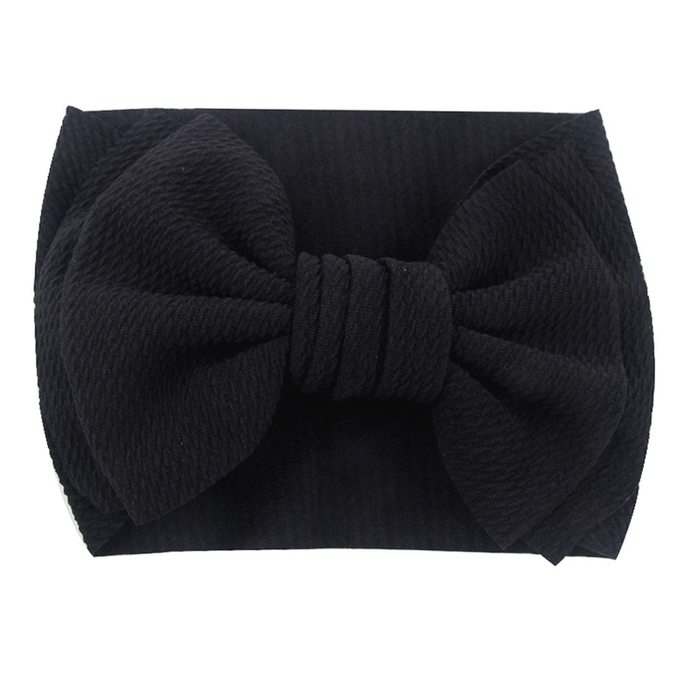 LDDCX baby headband red fabric—stretchy and comfortable against skin.