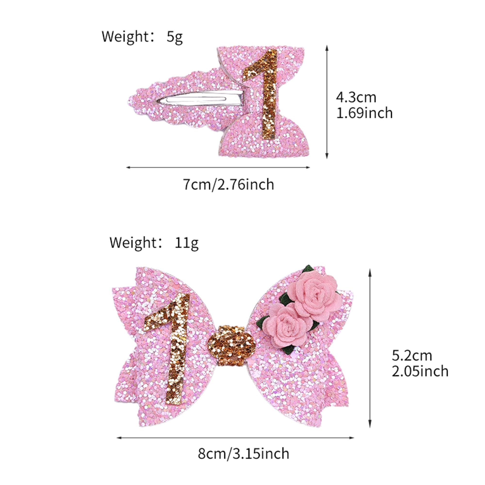 LDDCX glitter bows hair clip at birthday party, keeps hair tidy with festive sparkle.