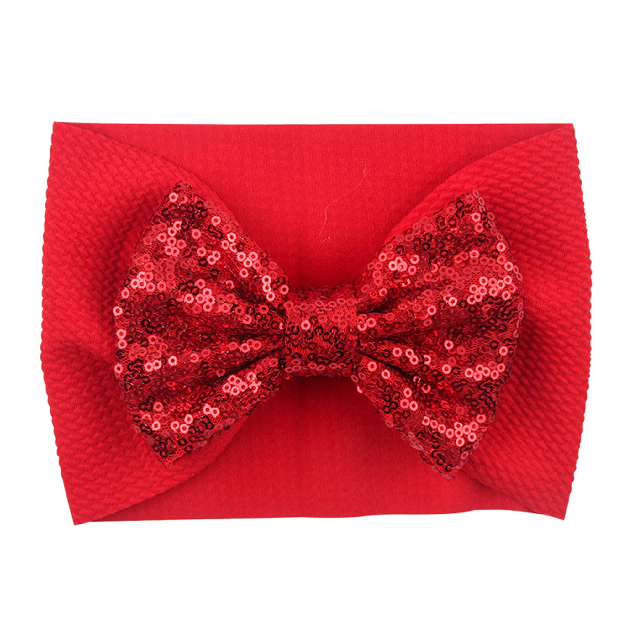 LDDCX glitter bows headband packaging, ready gift for baby showers or birthdays.