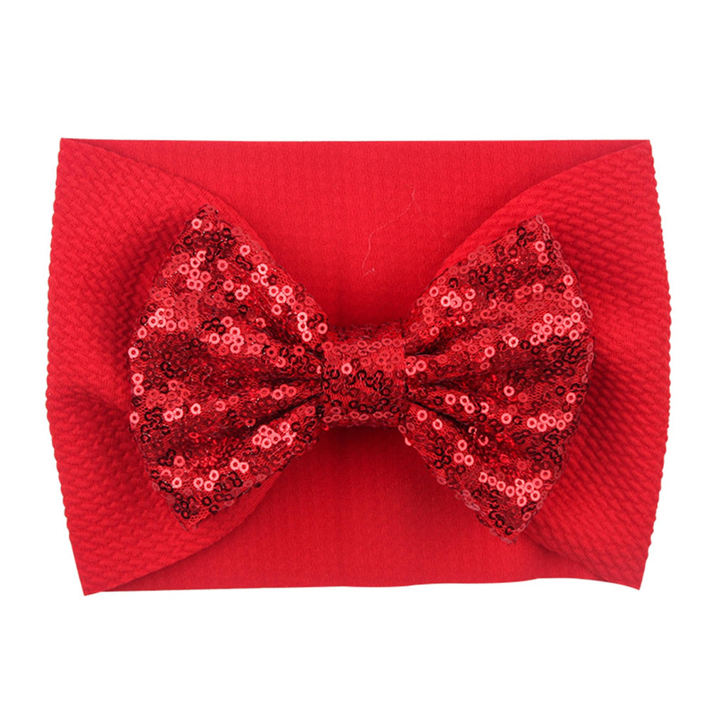 LDDCX glitter bows headband packaging, ready gift for baby showers or birthdays.