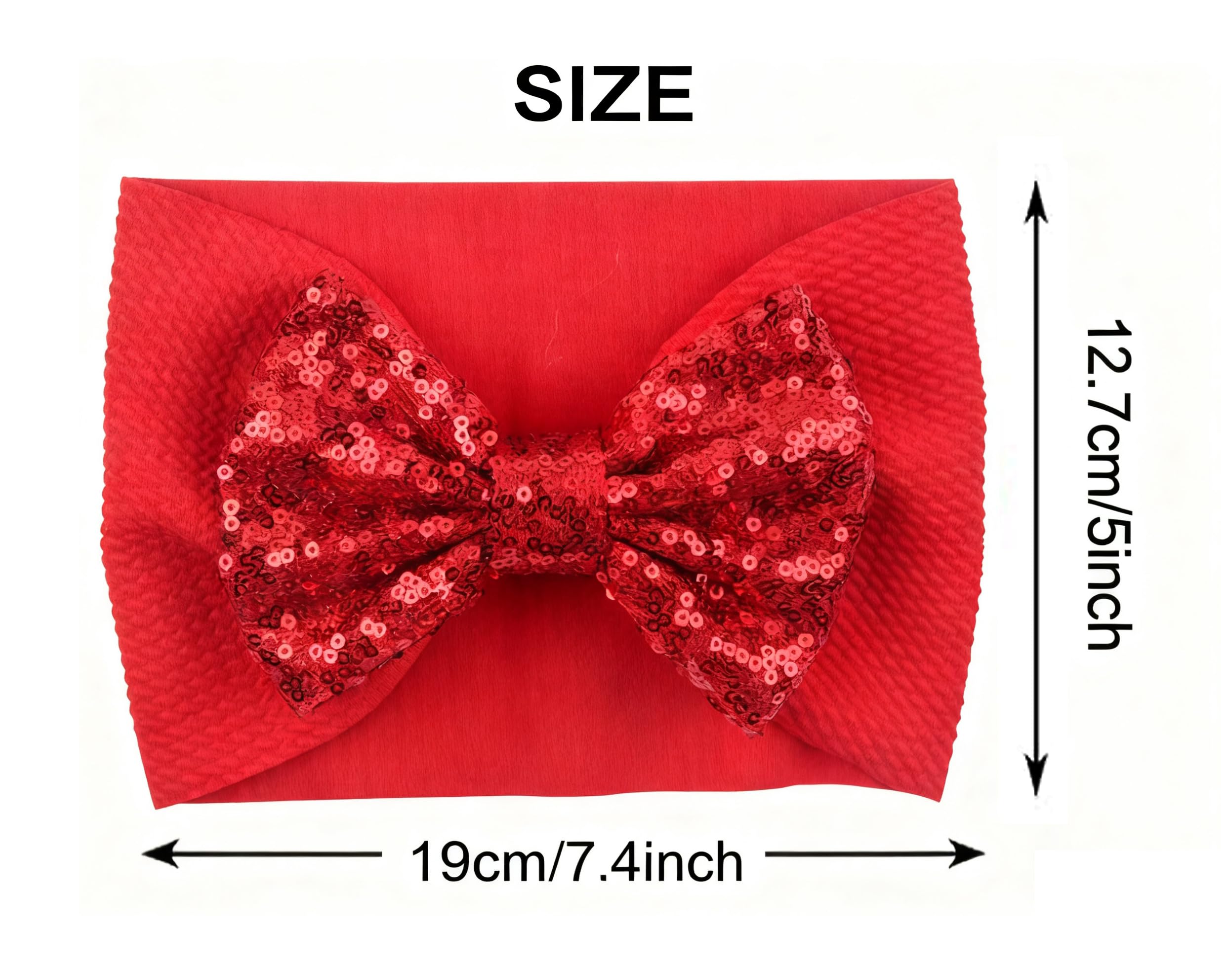 LDDCX glitter bows headband photo-ready accessory, adds charm to outfits.