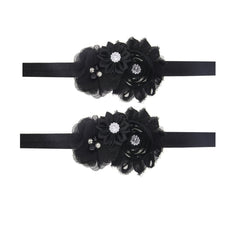 LDDCX Lovely Baby Girl Headband with rhinestone flower, ideal for photos and special occasions