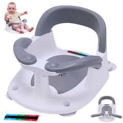 LDIIDII baby bath seat wrap-around design provides secure, enclosed support