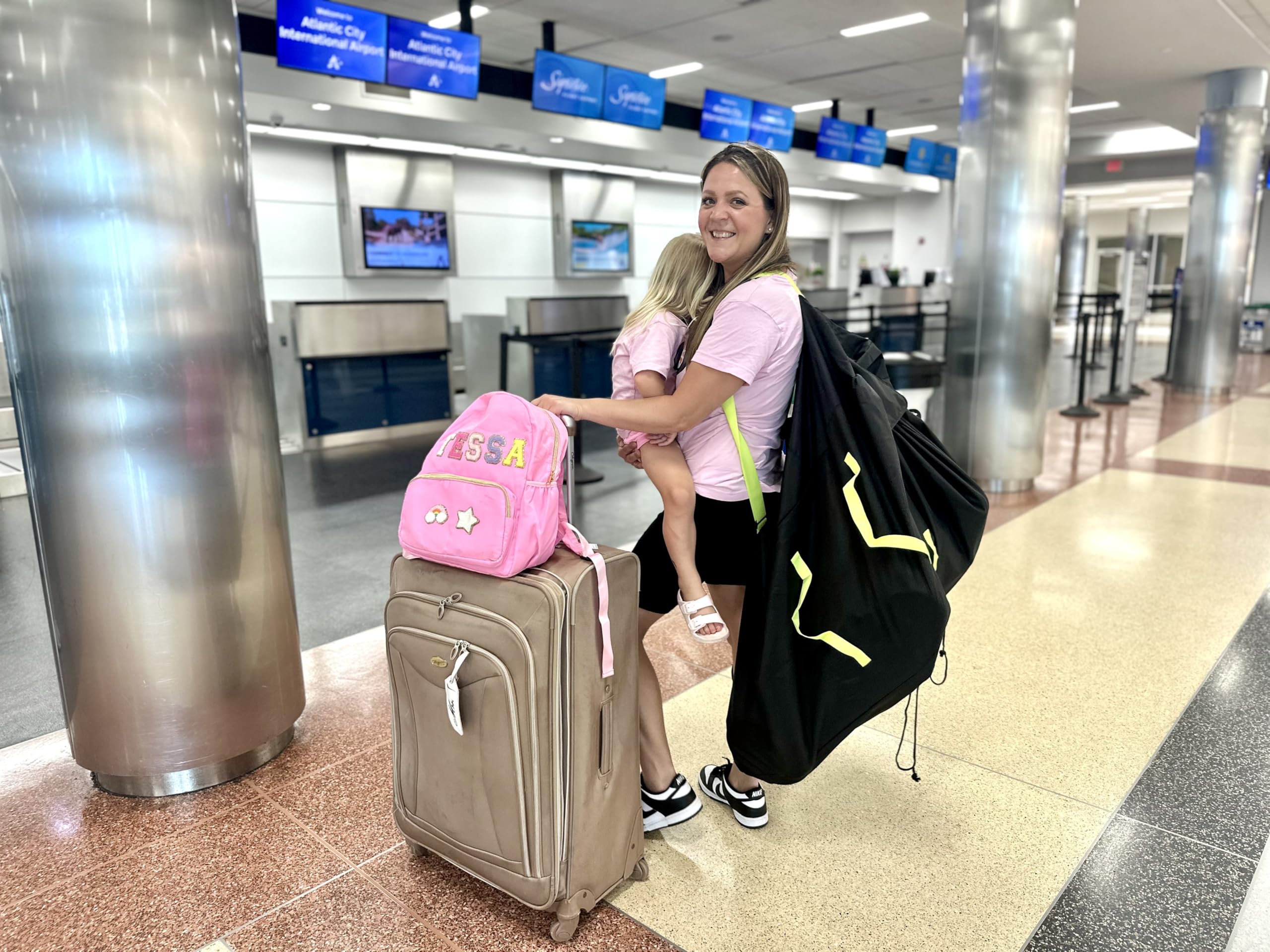 LEADERBOARD PRODUCTS X-Large Stroller Bag backpack straps enable hands-free travel