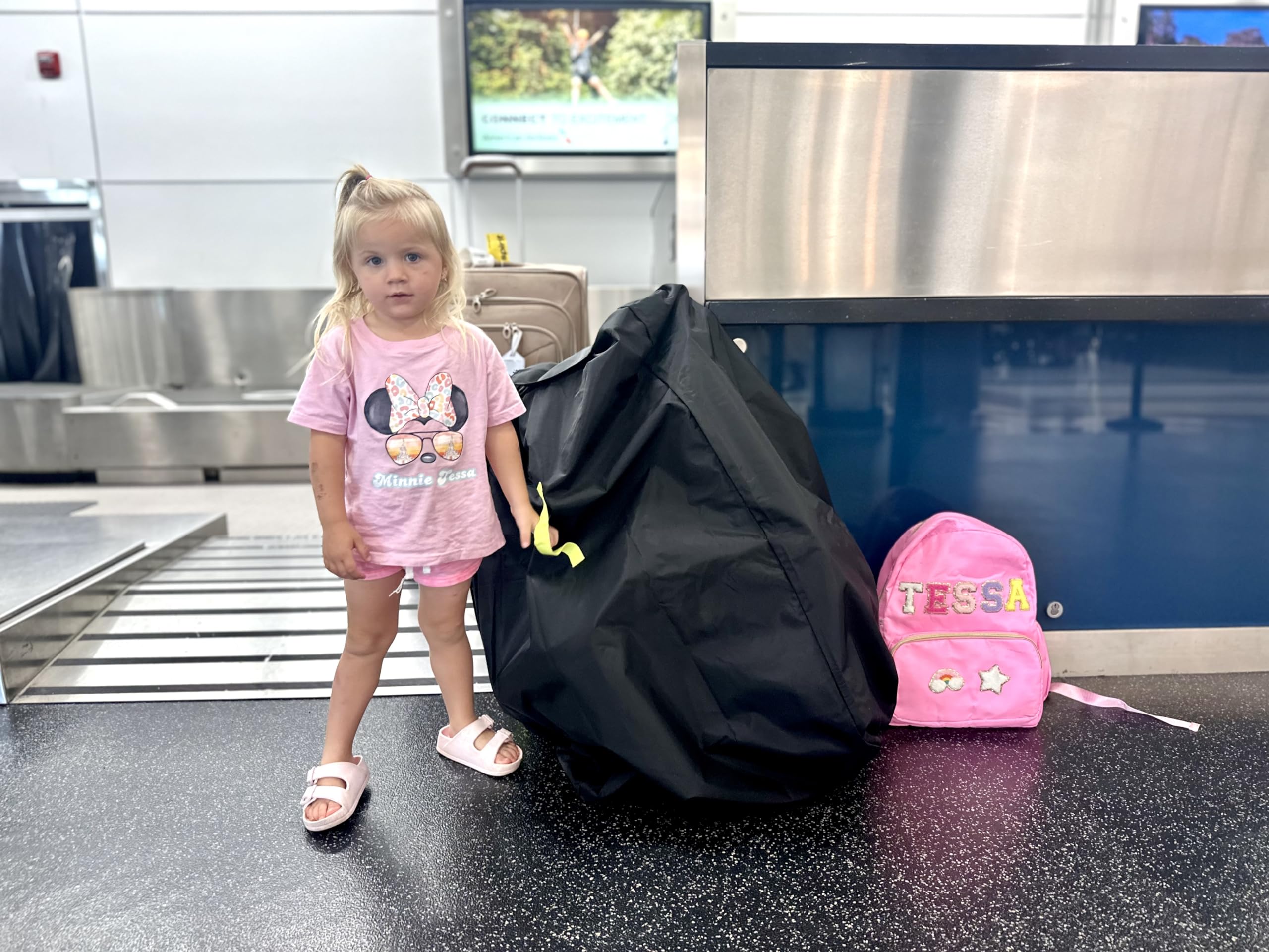 LEADERBOARD PRODUCTS X-Large Stroller Bag open interior shows easy packing