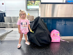 LEADERBOARD PRODUCTS X-Large Stroller Bag open interior shows easy packing