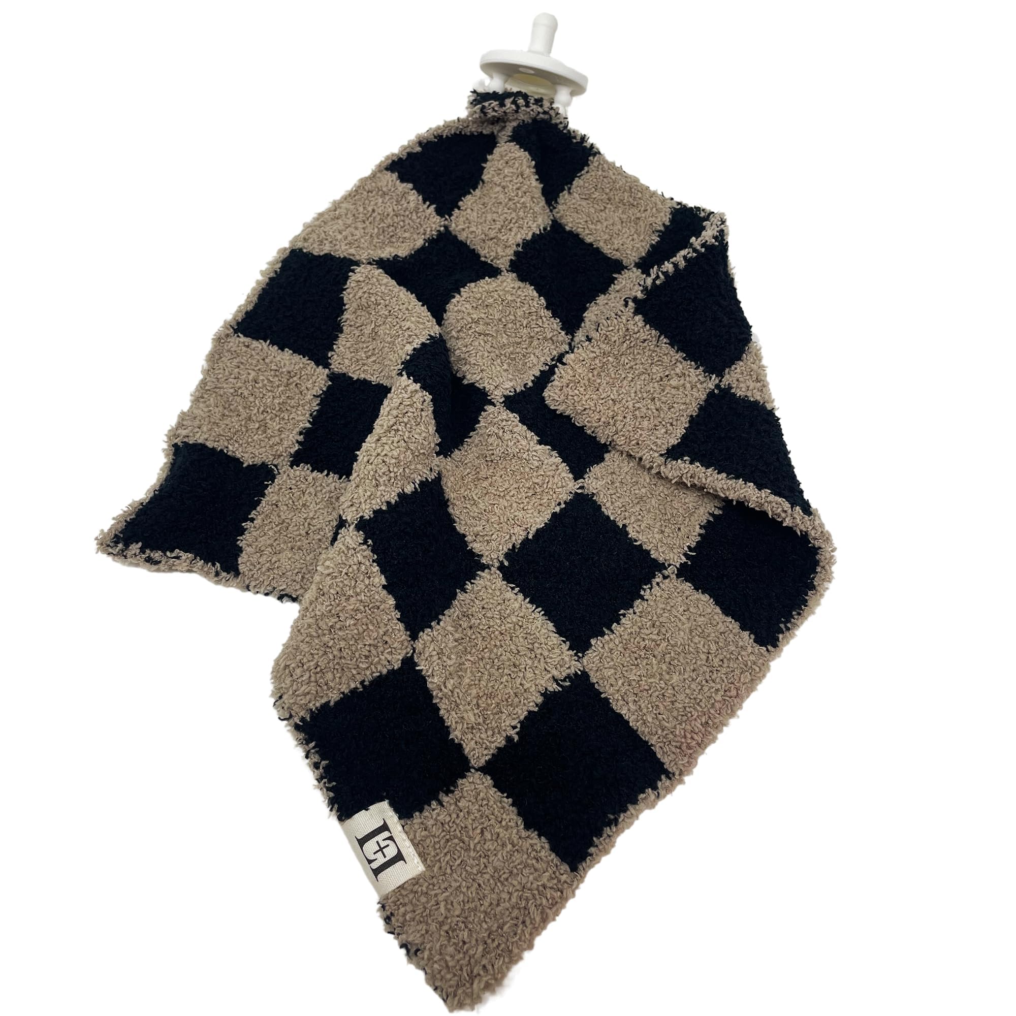 Leaps + Legends Checkered Lovey machine washable durability for busy families.