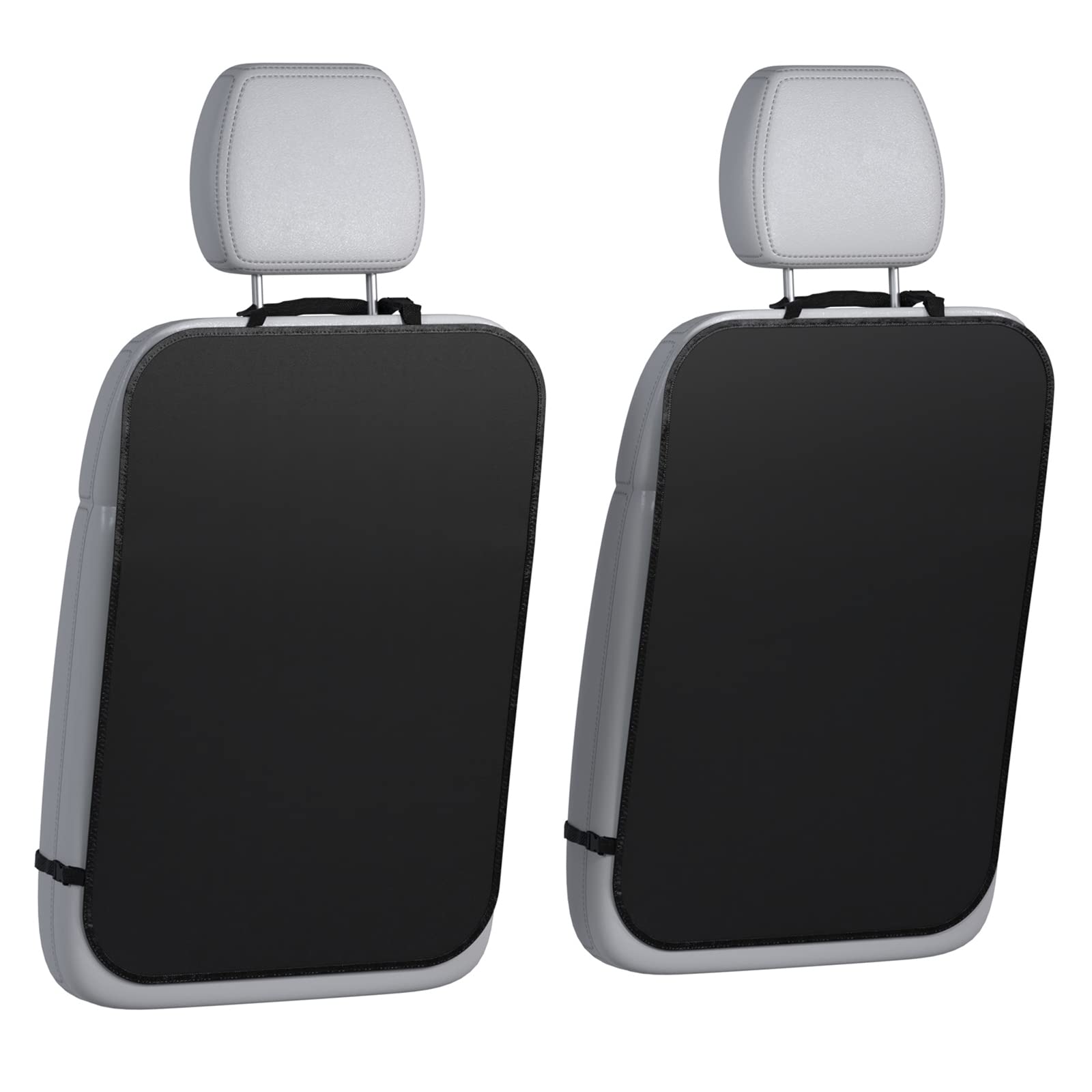 Lebogner back seat cover kick mats 2-pack protects upholstery from dirt and spills on road trips.