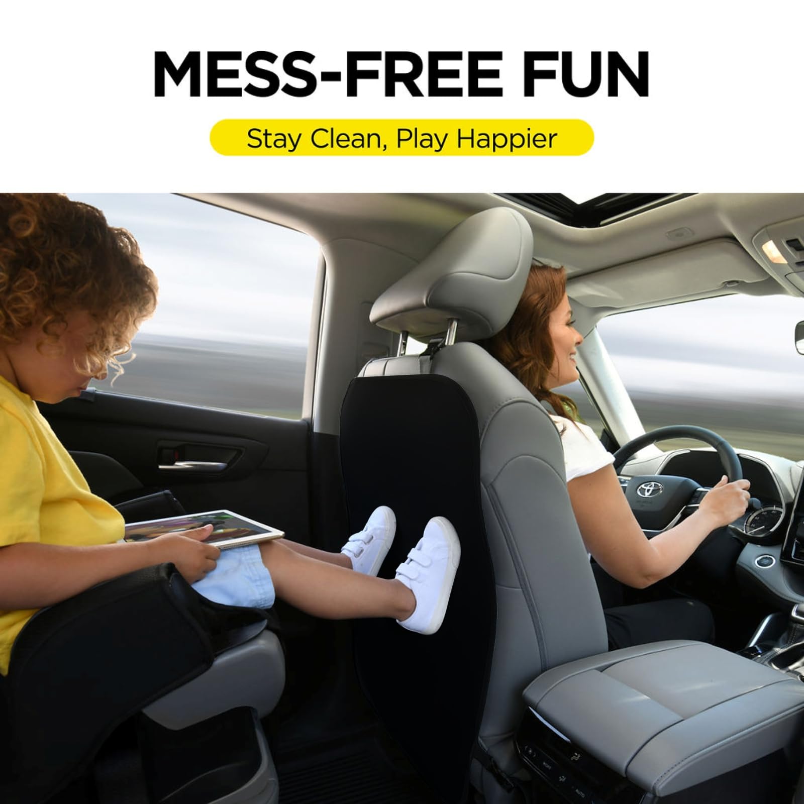 Lebogner backseat protector durable fabric keeps seats clean after muddy adventures.