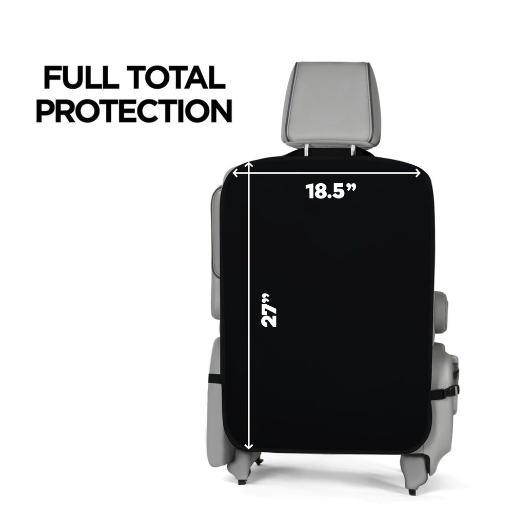 Lebogner easy-install back seat protector with anti-slip keeps mats in place.
