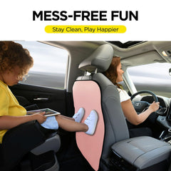 Lebogner kick mats backseat protector dirt-proof keeps seating clean during school runs