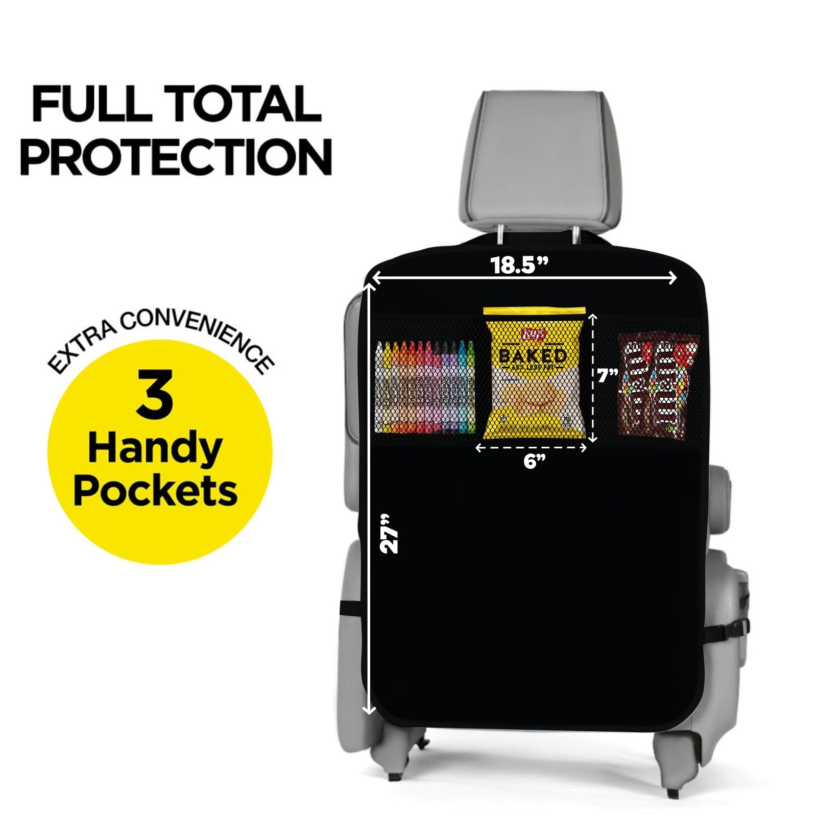 Lebogner kid storage pockets organize travel essentials during rides.