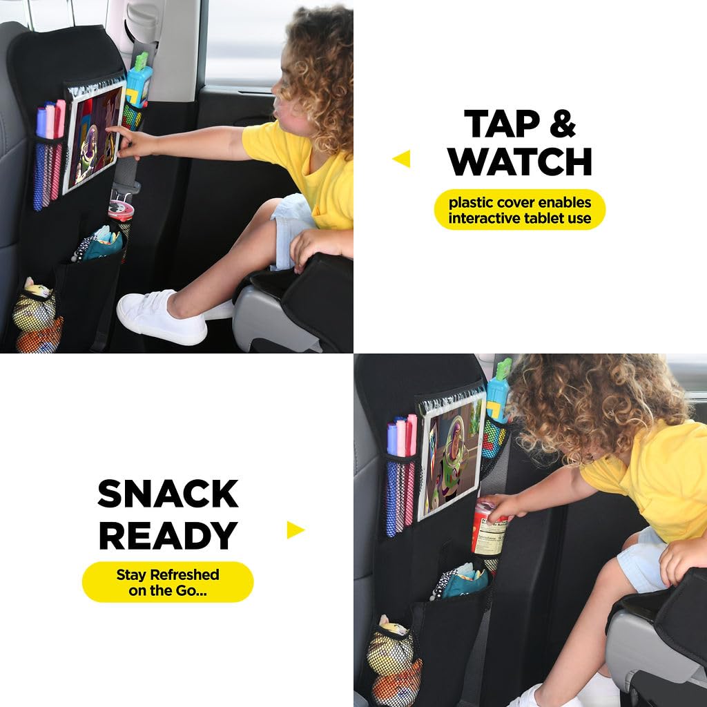 Lebogner back-seat-protector helps keep interiors tidy on road trips.