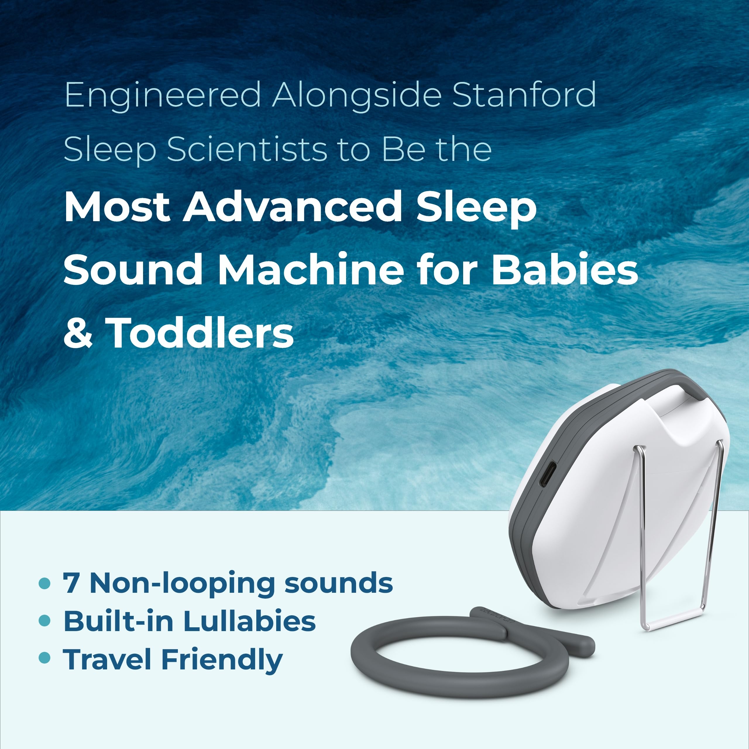 Adaptive Sound Technologies LectroFan Alpha 7-sound options visualization aids diverse sleep sounds.