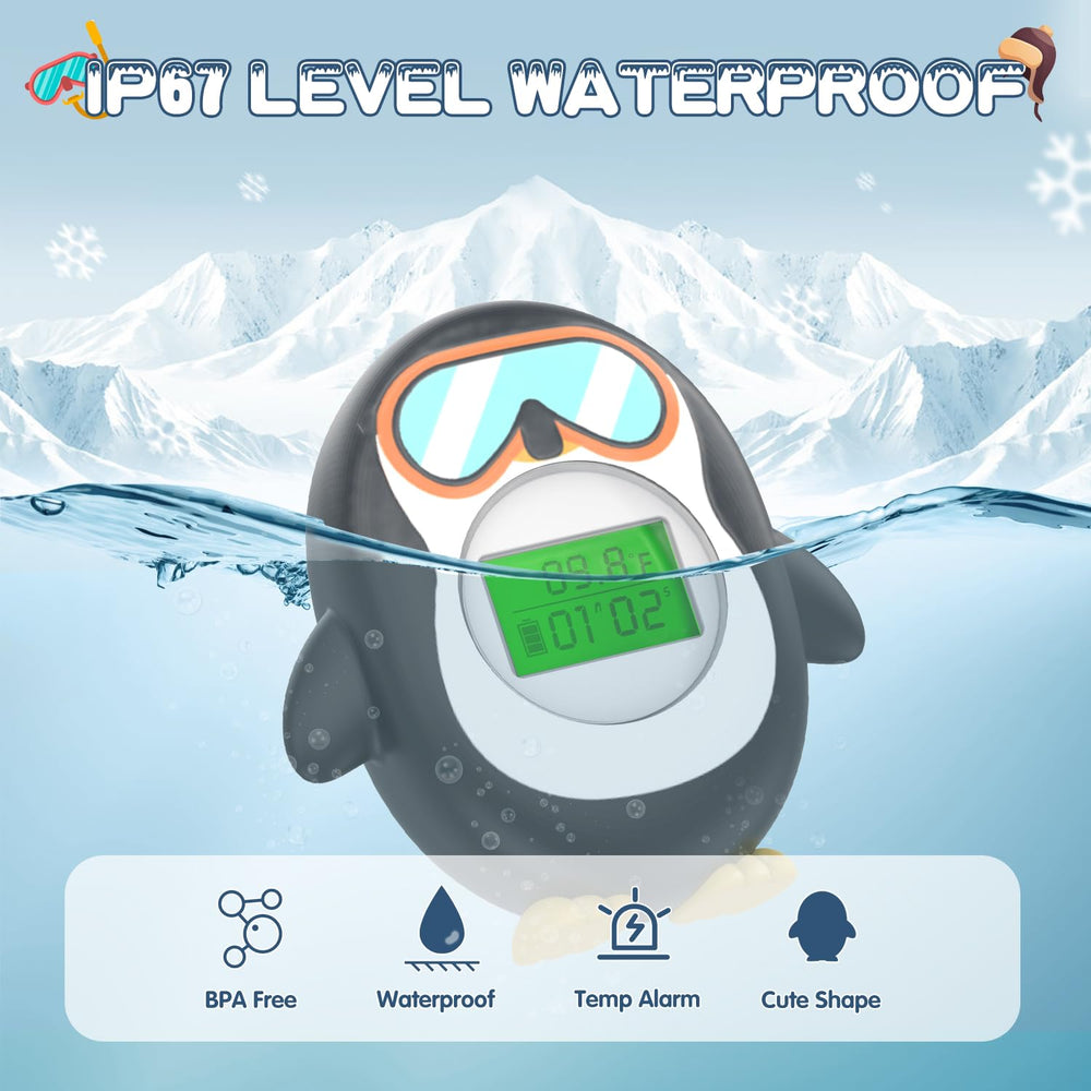 ledfaah bath thermometer auto on/off provides hands-free temperature checks