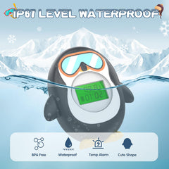ledfaah bath thermometer auto on/off provides hands-free temperature checks