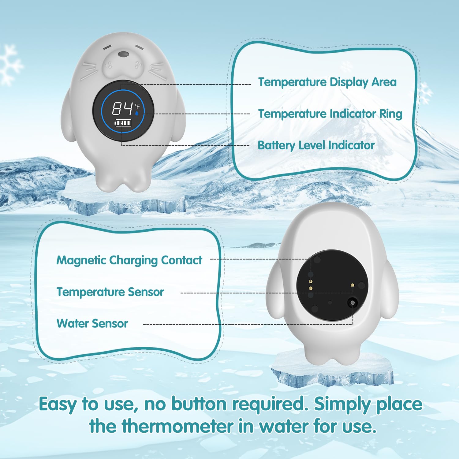 ledfaah cute otter design adds playful charm to bath time
