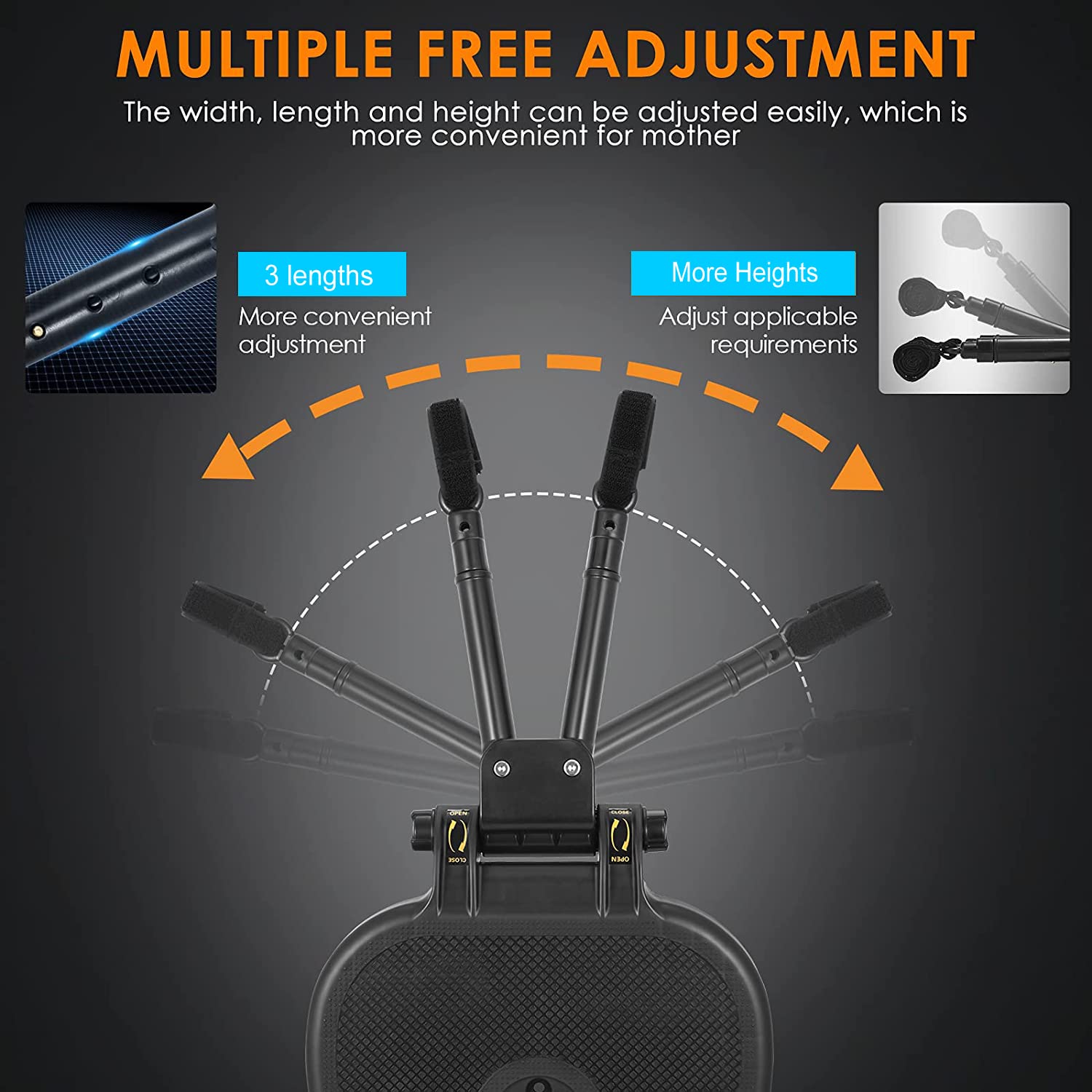 Leefngsun 2-in-1 board features non-slip cushion and secure connection for safety.