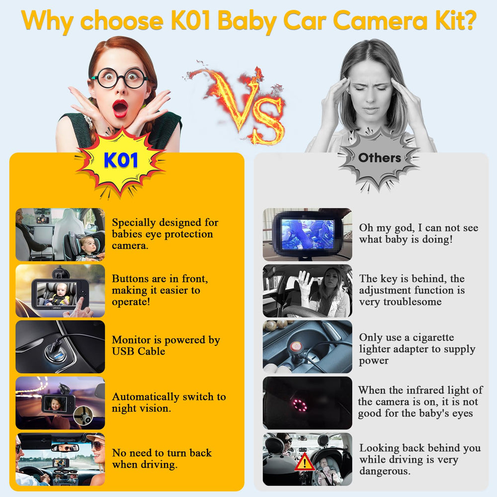 LeeKooLuu distraction-free driving supports safer road focus while watching your baby.