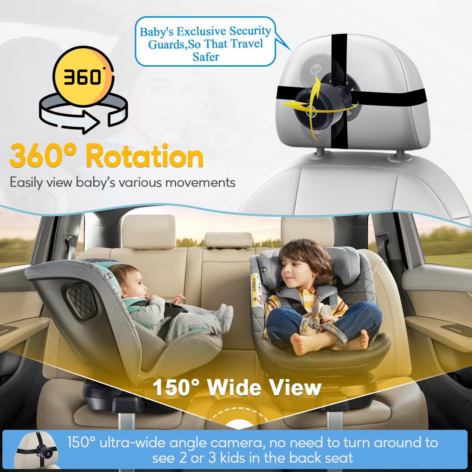 LeeKooLuu night vision view delivers clear detail during night drives for safer travels.