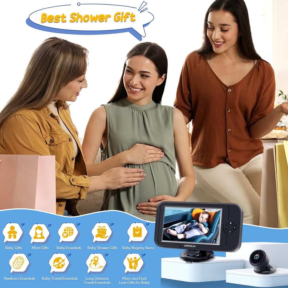 LeeKooLuu rear-facing-view keeps eyes on the infant during drives.