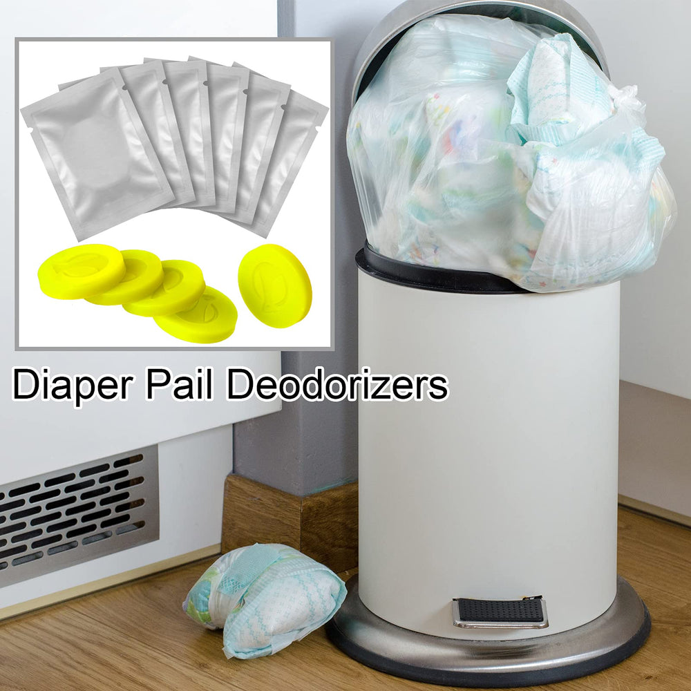 Leelosp yellow diaper pail air freshener in action.