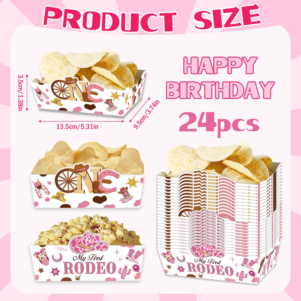 LeerooDecor my first rodeo trays showcase two cowgirl plate designs for first birthdays.