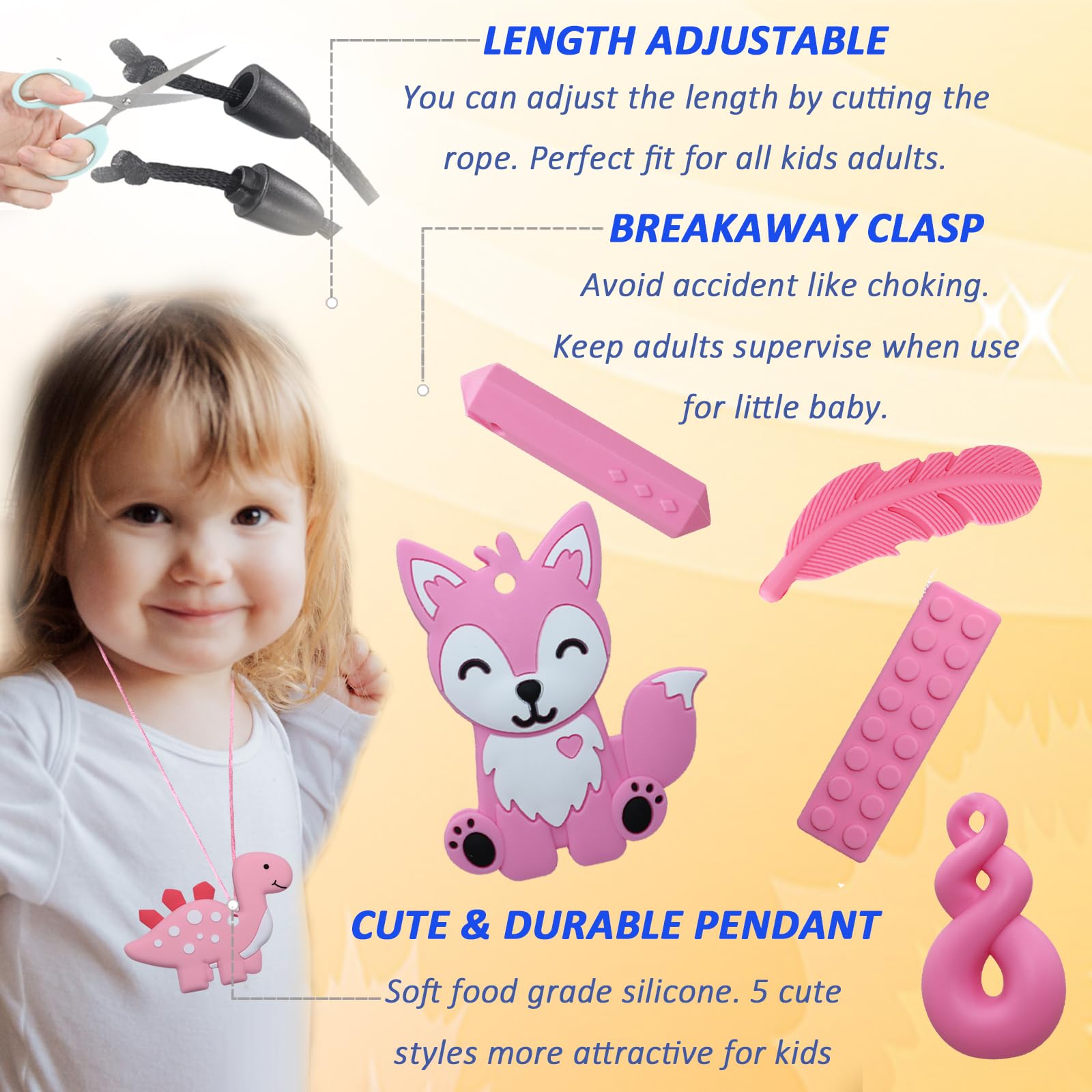 LeeYean chew necklaces child using product in daily routine