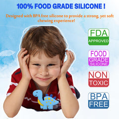 LeeYean fox chew necklace provides calming sensory input during school transitions.