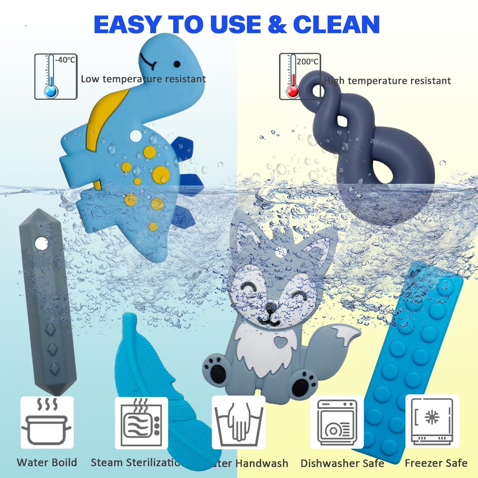 LeeYean twist chew necklace offers varied textures for oral motor exploration.