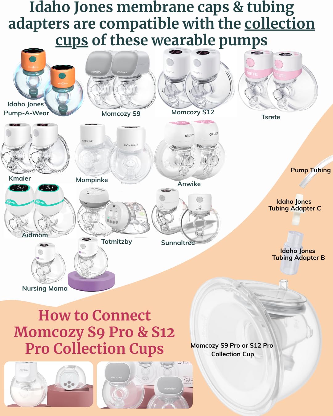 legendary milk collection-cups with adapter shows easy upgrade path