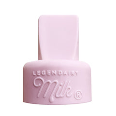 Legendairy Milk duckbill valves pull tab closeup shows durable silicone and precise fit.