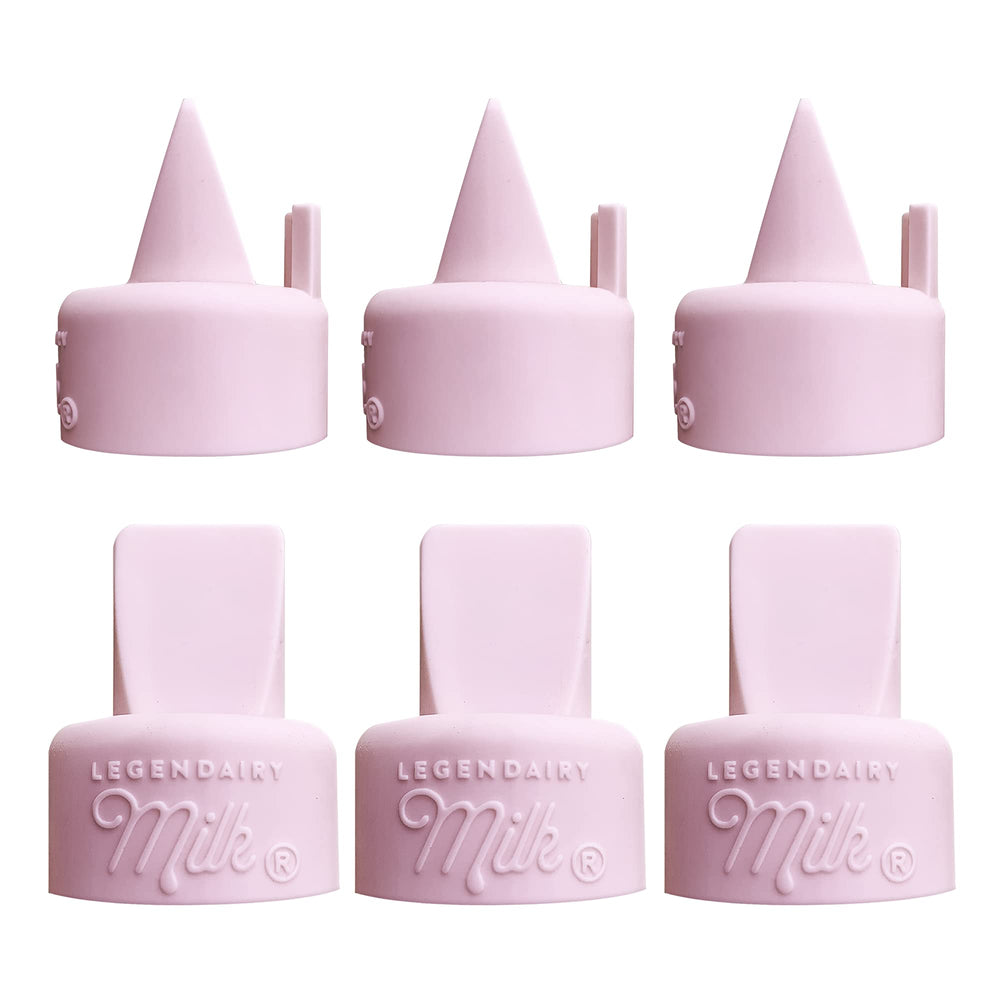 Legendairy Milk duckbill valves pull tab pack6 assembly aids quick replacement and leak prevention.