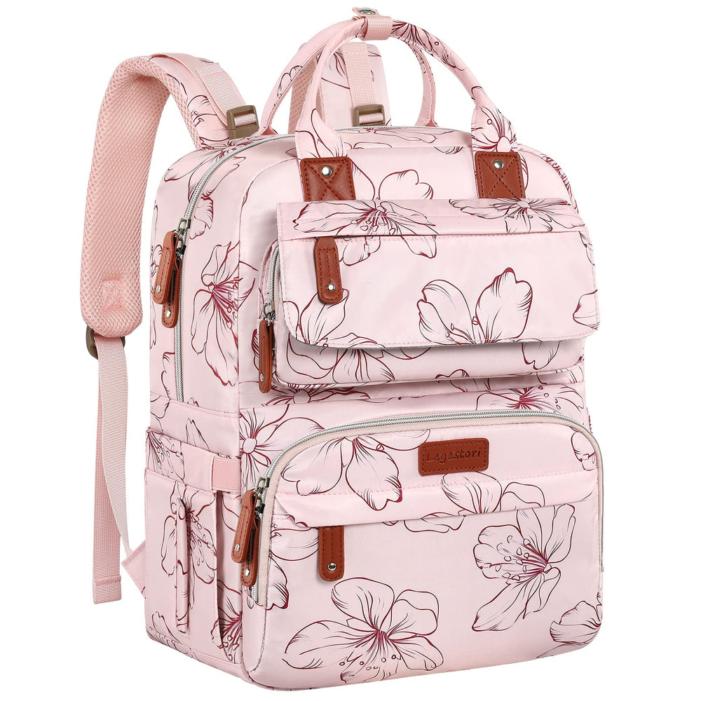Legestori diaper bag backpack large main compartments for organized travel.