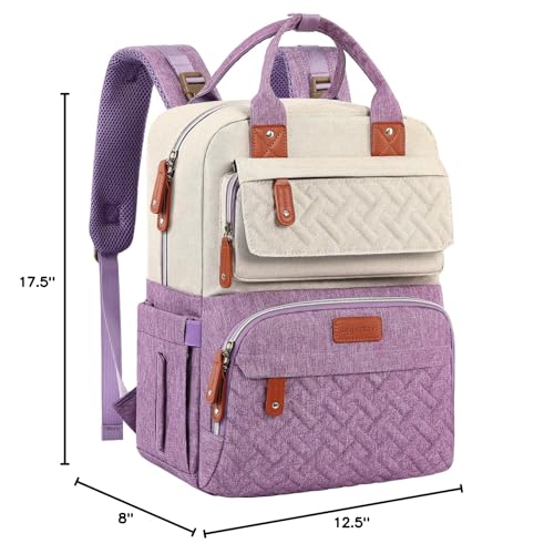 Legestori travel-ready diaper bag can be carried, handheld, or hung on a stroller.