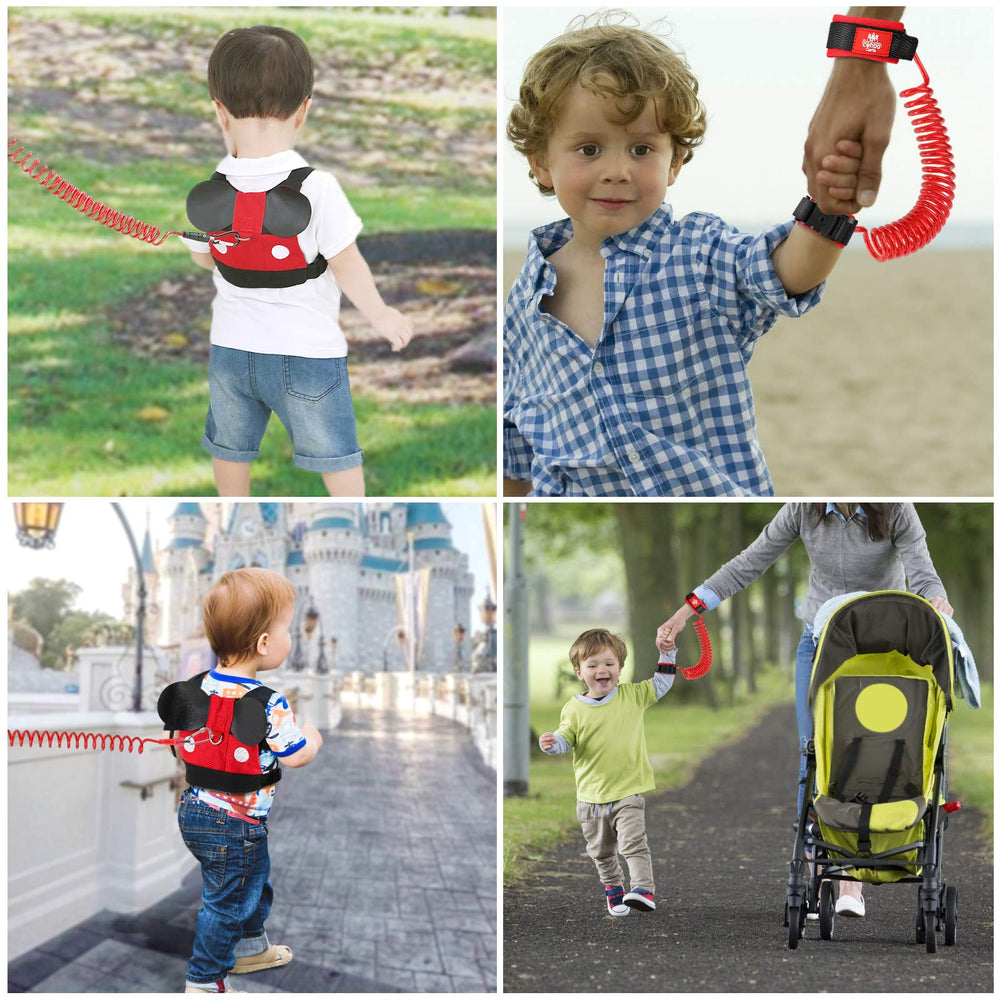 Lehoo Castle Mickey-backpack adds fun while keeping kids secure.