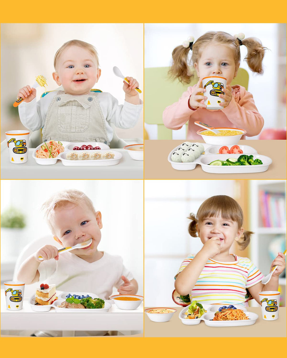 Lehoo Castle bowl in vibrant design promotes balanced meals and easy handling.