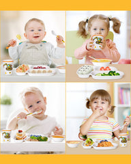 Lehoo Castle bowl in vibrant design promotes balanced meals and easy handling.