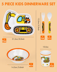 Lehoo Castle spoon and fork set designed for toddler-sized hands.
