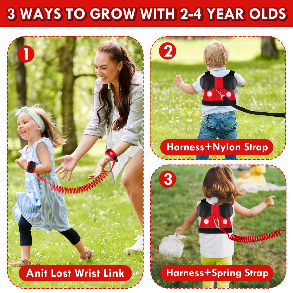 Lehoo Castle spring-nylon leash provides gentle tension for easy exploration.
