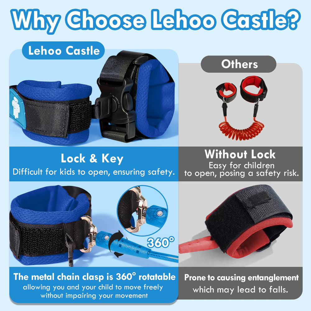 Lehoo Castle 1.5m spring rope with steel wires for mobility.