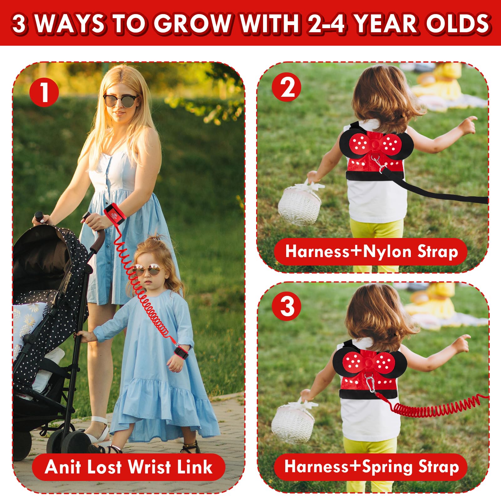 Lehoo Castle adjustable straps fit growing toddlers for daily walks and trips