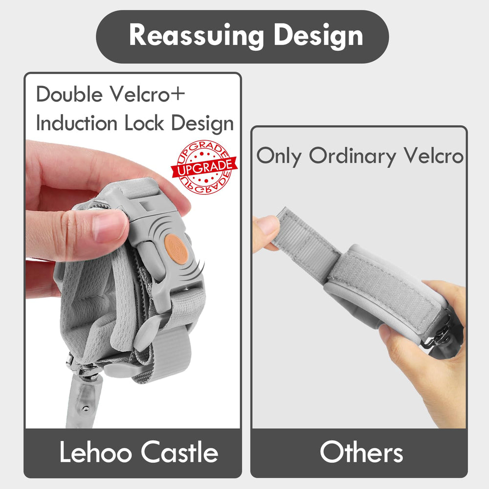 Lehoo Castle 4.9ft spring rope enables freedom while staying within sight.